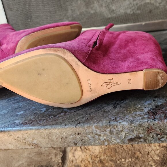 Cole Haan Winery Suede Wedge Verdi Bootie Size 8B - Picture 13 of 16